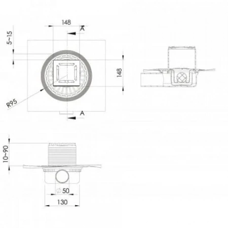 ���� �������� ZENTRUM Norma 150�150 ���� ������ 091363
