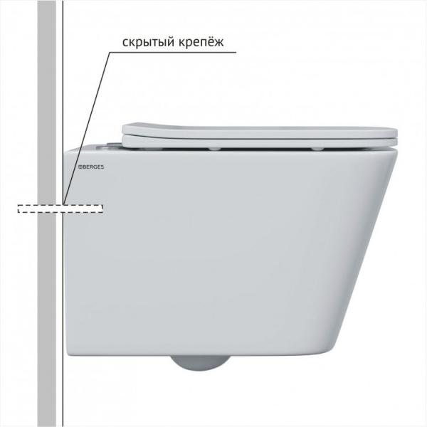 ������ BERGES ��������� FLOE S Rimless 51 ��, ������� ��������� Floe S Slim SO, ���������, ���������� 082134