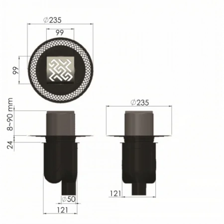 ���� �������� PLATZ Antik 100�100 ������� ���� 090060
