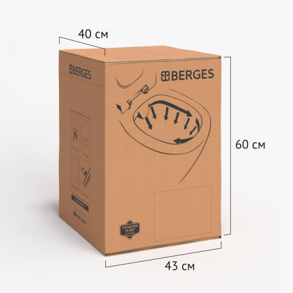������ BERGES ��������� EGO XL ������� ������ Rimless 54 ��, ������� EGO XL Slim SO ������� ������, ���������, ���������� 082728