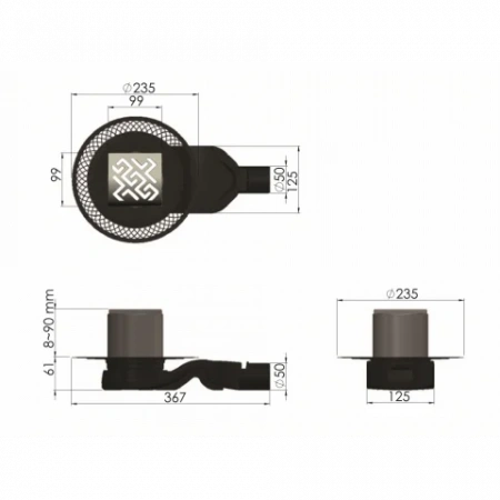 ���� �������� PLATZ Antik 100�100 ������ 094160